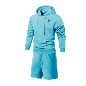 Nouveau modèle Ensemble de shorts pour homme Vêtements décontractés Ensemble de sweats à capuche et de shorts pour l'hiver Ensemble de sweats à capuche et de shorts pour homme - Product Image 2