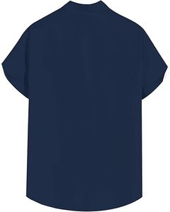 เสื้อผ้าผู้ชาย เสื้อเชิ้ตชายหาดสำหรับวันหยุดฤดูร้อน ลายทางสไตล์เรโทร เสื้อฮาวาย ติดกระดุม แขนสั้น ผ้าทอ - Product Image 6