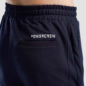 Arctiq <b>Navy</b> <b>Joggers</b> Regular Fit 100% Cotton Baggy Pants with Customizable Logo Side Stripe Size XL Colored Wash Straight Pattern - Product Image 6