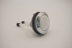 Bouton de chasse double en plastique ABS OEM Chung Long pour toilettes deux pièces, finition chromée DTP01PW01, garantie 1 an - Product Image 2