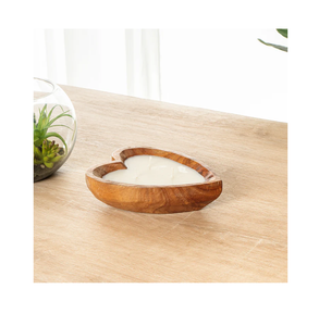 Bougie à pâte en bois bol décoratif salle et table à manger bougeoir bol à pâte en bois meilleure vente - Product Image 5