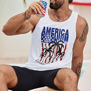 Nueva camiseta sin mangas para hombre, hecha a medida, transpirable, Color sólido, algodón y LICRA, de talla grande, camisetas sin mangas asequibles para hombre - Product Image 5