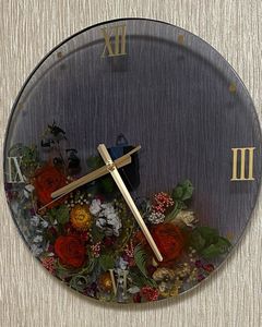 นาฬิกาแขวนผนังอีพ็อกซี่เรซินต้านทานสำหรับพื้นที่สวยงามไม่เหมือนใครของตกแต่งบ้านของขวัญติดผนังอีพ็อกซี่นาฬิกามหาสมุทรโดยการสร้างแบบโบราณ - Product Image 2