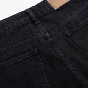 Pantalones Vaqueros de Cintura Alta para Mujer, Color Personalizado, Pantalones Rectos a la Altura de la Pantorrilla, Jeans de Nueve Puntos, Pantalones de Moda Premium - Product Image 5