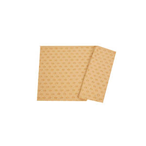 ผ้าพันคอไหมวิสโคสลายแจ็คการ์ดสีทอง ขนาด 65x190 ซม. - Product Image 1