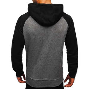 Sweat à capuche en polaire lourd de haute qualité, surdimensionné, manches régulières, couleur unie personnalisée, polyester/coton, décontracté, brodé - Product Image 2