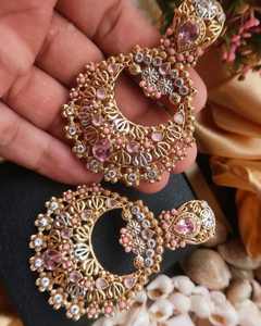 Diseña tus Propios Conjuntos de Aretes, Joyería Artificial de Lujo para Novias, Conjunto de 2 Piezas para Damas en Venta - Product Image 2