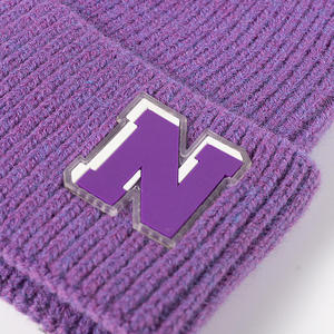 Cadeau promotionnel publicitaire Bonnet de course Bonnet en cachemire jacquard de qualité Bonnets avec logo personnalisé pour adultes - Product Image 3