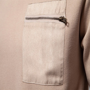 Sweats en molleton de coton à col rond à la mode pour adultes vêtements décontractés d'hiver avec poche à glissière motif de créateur dernier style - Product Image 4