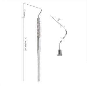 Instrumento de relleno compuesto dental de 175mm de la mejor calidad, 2,5mm y 6mm, Punta dorada, hecho de plástico - Product Image 2