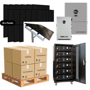 Kit de Sistema de Energía Solar de 18 Módulos y 410W, Batería de Litio de 20.48kWh/28.6kWh, Solución Híbrida de Energía para el Hogar Fuera de la Red - Product Image 2