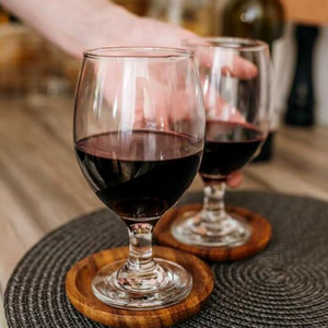 Vente en gros de sous-verre carré en bois écologique ILAHI Design classique accessoire de protection de table personnalisable maison hôtel - Product Image 1