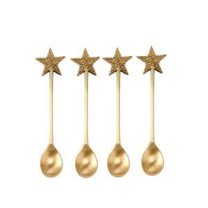 Cubiertos de acero inoxidable chapados en oro de alta calidad, 1 pieza, diseño ecológico - Product Image 3