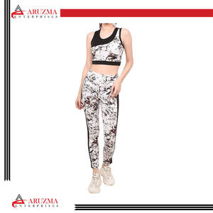 ชุดออกกำลังกายแบบแอคทีฟของผู้หญิงชุดเล่นโยคะฟิตเนสลายตารางระบายอากาศได้ดีสำหรับกีฬาฤดูร้อนสำหรับเด็กผู้หญิงผู้ใหญ่ - Product Image 5