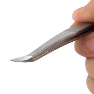 Pince à épiler professionnelle en acier inoxydable en forme de volume greffé outils de cils à pointe incurvée meilleurs prix - Product Image 4