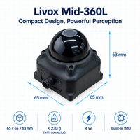 Livox Mid-360L 360 °   Capteur LiDAR 3D, portée de 40 m, LiDAR IP67 pour la navigation de robots mobiles
