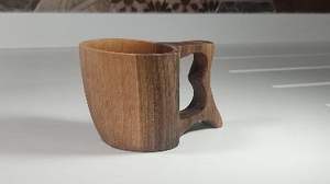 Taza de Madera Hecha a Mano de Estilo Nórdico, Taza de Madera Natural Portátil para Café, Té y Leche, Diseño Clásico para Regalos Empresariales y Camping - Product Image 5