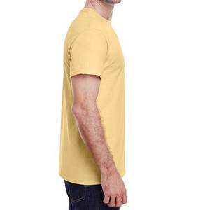 T-shirt de fitness de couleur unie pour hommes Chemise d'entraînement respirante coupe ajustée pour la course à pied Sports Activewear Summer Tee - Product Image 2