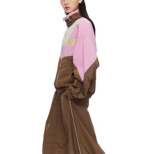 Chaquetas cortavientos con capucha hechas a medida para mujer tela de poliéster de nailon con cremallera transpirable para ropa de entrenamiento de invierno técnicas impresas - Product Image 6