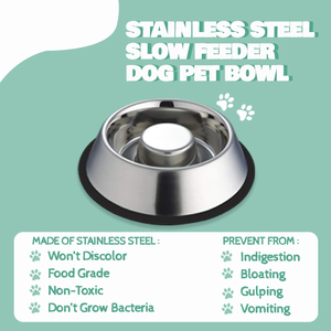 Venta caliente cuenco portátil para mascotas logotipo personalizado antideslizante plato de dieta para comer lento para Gatos Perros Bloat Stop Petware suministros a la venta - Product Image 6