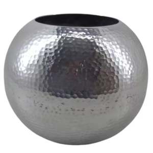 Jardinières d'extérieur, aspect intérieur élégant, pots et jardinières décoratifs pour la maison, vase à fleurs en aluminium de qualité supérieure, argent nickelé pour un résultat superbe - Product Image 2