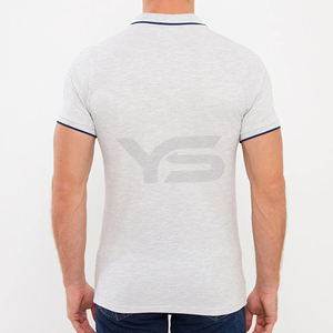 Nouveauté T-shirts de golf à manches courtes en coton élasthanne personnalisés pour hommes, grande taille, style décontracté, maillot respirant et uni - Product Image 6