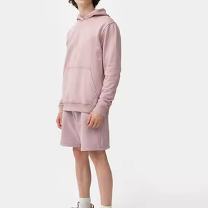 Shorts pour hommes personnalisés de haute qualité 100% coton polaire sérigraphie avec broderie Shorts Shorts en molleton mi-long - Product Image 4