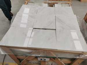 Bianco Carrara กระเบื้องหินอ่อนสีขาวเทาบางเฉียบทันสมัยโรงแรมวิลล่าบ้านเคาน์เตอร์บันไดห้องน้ำ - Product Image 6