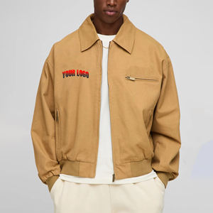 Veste universitaire longue en toile imperméable d'hiver, de haute qualité, personnalisée, à la mode, avec broderie personnalisée et patchs en chenille pour hommes - Product Image 1