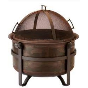 Decorative cutout metal <b>fire</b> <b>pit</b> with intricate laser engraved patterns creating mesmerizing flames and visual ambiance outdoors - Product Image 5