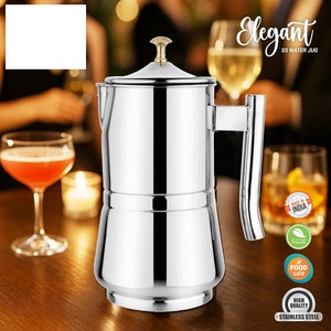 Handcrafted Modern Stainless Steel <b>Pitchers</b> Shaped for Elegant Liquid Serving Dishwasher Safe for Dining Rooms Social Events - Product Image 4