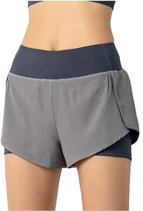 Pantalones cortos para correr de algodón para mujer personalizados al por mayor, pantalones cortos para correr de verano para mujer - Product Image 2