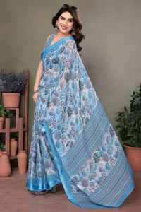 เสื้อพิมพ์ลายดอกไม้ผ้าคอตตอนพิมพ์ลายดิจิทัลผ้าคอตตอนพิมพ์ลายใบไม้ทำจากผ้าคอตตอนพิมพ์ลายดิจิทัลเสื้อทางการใส่ได้เข้ากันอย่างสมบูรณ์แบบสำหรับอินเดีย - Product Image 2