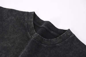 เสื้อยืดสีดำวินเทจสำหรับผู้ชายโอเวอร์ไซส์ไซส์เสื้อยืดผ้าฝ้ายรุ่นเฮฟวีเวตลำลองเสื้อยืดซักได้สำหรับผู้ชาย - Product Image 2