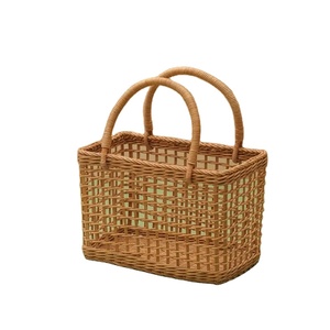 Nouveau modèle meilleure vente petit mode rotin poignée ronde sac femmes Style Vintage femme-pays Style fête sac été mode - Product Image 1