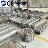Intercambiadores de Calor de Carcasa y Tubos de Alta Eficiencia, Equipos de Refrigeración Industrial, Servicios OEM/ODM, Certificación ASME CE en Acero Inoxidable SS304