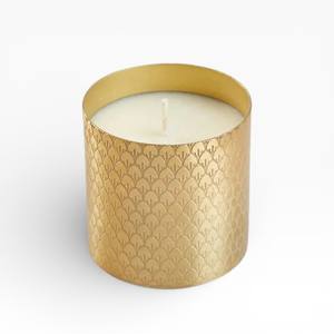 Porte-bougie vintage en laiton avec motif ajouré en forme de trèfle pour une décoration classique - Product Image 5