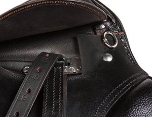 Sillín de cuero Premium para montar a caballo, cómodo sillín de salto para montar a caballo - Product Image 6