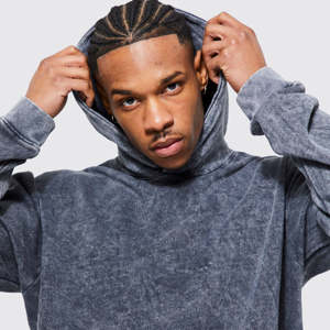 Sweat à capuche pour hommes 2025 Acid Wash Regular Fit Sweatshirts sur mesure de haute qualité Sweat à capuche en coton entièrement personnalisable - Product Image 3