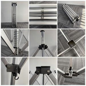 เต็นท์พับได้สำหรับโปรโมชั่นในซูเปอร์มาร์เก็ต ขนาด <span class=keywords><strong>3</strong></span>*6 เมตร ดีไซน์ยอดนิยม พิมพ์โลโก้ตามสั่ง สีสันสดใส โครงอะลูมิเนียม 50 มม. - Product Image 3