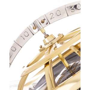 ขาตั้งลูกโลกทรงเรขาคณิตแบบโบราณ สีเงินและสีทอง สำหรับการเรียนรู้และการอ่าน ลูกโลกหรูหรา ของตกแต่งโต๊ะทำงาน - Product Image 3