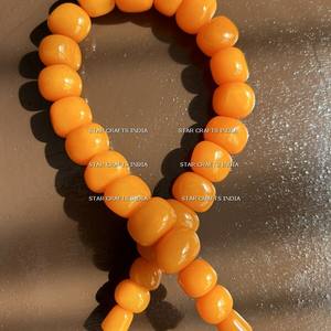 Nueva Personalización de collares de gargantillas hechos a mano con múltiples cuentas para mujer con colgante de lágrima de resina, joyería gruesa - Product Image 3