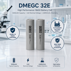 Batterie cylindrique DMEGC INR18650-32E 3.7V 3200mAh 3C pour vélo électrique et alimentation portable - Product Image 3