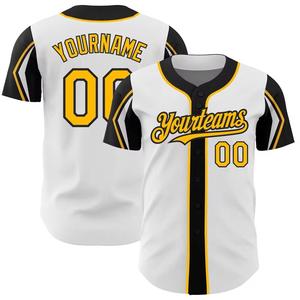 Quick Dry Breathable Baseball & Softball Jersey for Unisex <b>Button</b> <b>up</b> Design <b>Black</b> Men's Baseball <b>Shirts</b> - Product Image 3