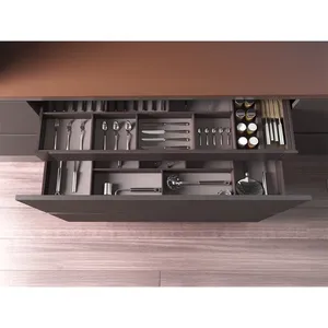 Artflow 18mm <b>Drawer</b> Organizer 450x600 Moka-<b>Plastic</b> <b>Storage</b> Tray - Product Image 4
