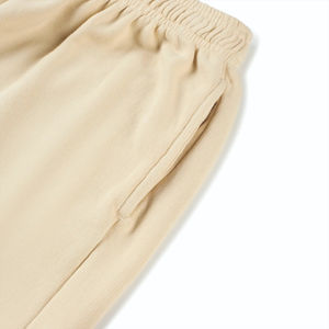 Culottes courtes d'entraînement de gymnastique pour hommes avec poches en polaire éponge décontractée teinte en couleur unie Service OEM - Product Image 2