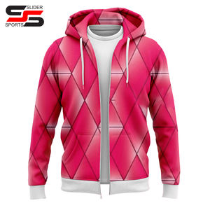 Sweat-shirts à capuche surdimensionnés pour hommes avec fermeture éclair personnalisée en sublimation intégrale, style streetwear, sport, fermeture éclair intégrale - Product Image 5