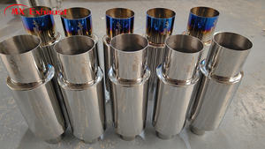 Высокая мощность ID 2,5 '', <span class=keywords><strong>OD</strong></span> <span class=keywords><strong>4</strong></span>'' HKS Универсальный Титановый Глушитель наконечник резонатора SS201 зеркальные полированные выхлопные трубы автомобиля - Product Image 5