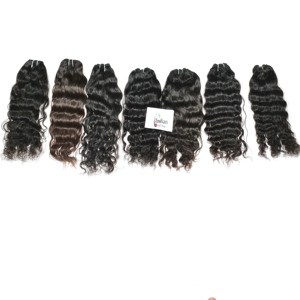 Pas cher 100% Couleur Naturelle Noir Bundle Kinky Silky wave Deep Wave Remy Extensions de Cheveux Humains Indiens pour Femmes - Product Image 4