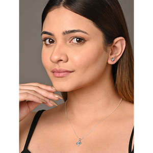 CLARA Juego de Collar y Pendientes de Plata de Ley 925 con Colgante de Belén, Joyería Fina para Mujer - Product Image 5